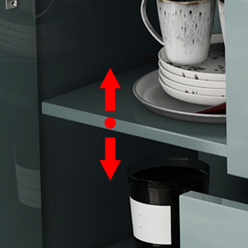 Contemporary Accent Cabinet Square Side Cabinet With Glass Top Clearhalo 'Cabinets & Chests' 'cabinets_chests' 'furn' 'furn_cabinets_chests' 'Furniture' 'Living Room Furniture' 6048783