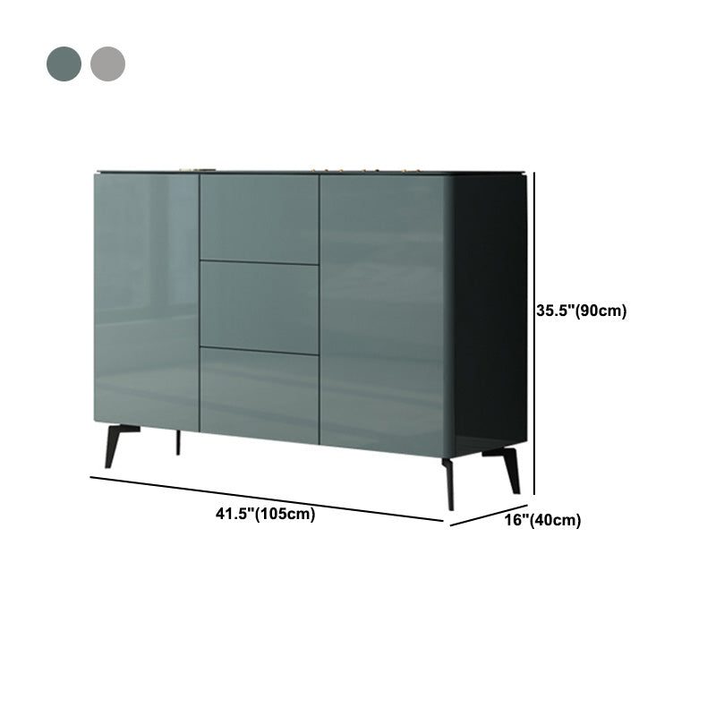 Contemporary Accent Cabinet Square Side Cabinet With Glass Top Clearhalo 'Cabinets & Chests' 'cabinets_chests' 'furn' 'furn_cabinets_chests' 'Furniture' 'Living Room Furniture' 6048792