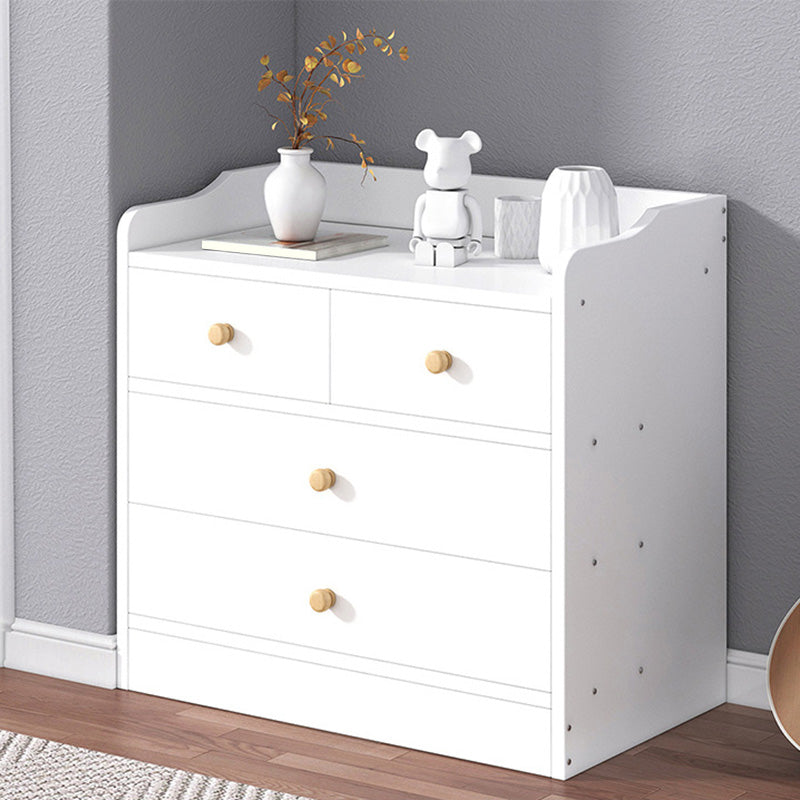 Modern Wooden Accent Chest with Drawers Scratch Resistant Chest White 4 Clearhalo 'Cabinets & Chests' 'cabinets_chests' 'furn' 'furn_cabinets_chests' 'Furniture' 'Living Room Furniture' 6048809
