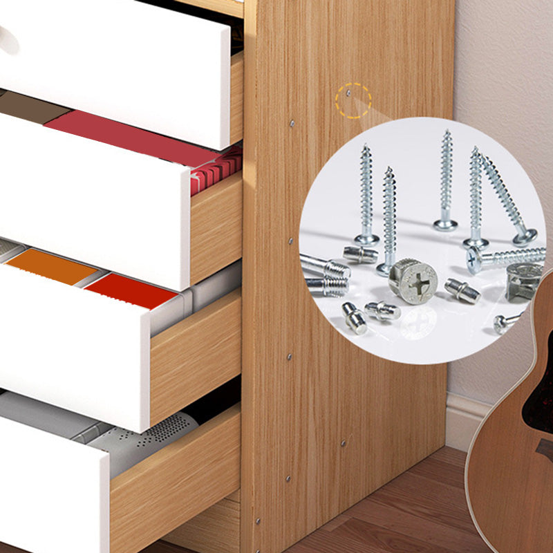 Modern Wooden Accent Chest with Drawers Scratch Resistant Chest Clearhalo 'Cabinets & Chests' 'cabinets_chests' 'furn' 'furn_cabinets_chests' 'Furniture' 'Living Room Furniture' 6048816