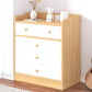 Modern Wooden Accent Chest with Drawers Scratch Resistant Chest Natural White 5 Clearhalo 'Cabinets & Chests' 'cabinets_chests' 'furn' 'furn_cabinets_chests' 'Furniture' 'Living Room Furniture' 6048819