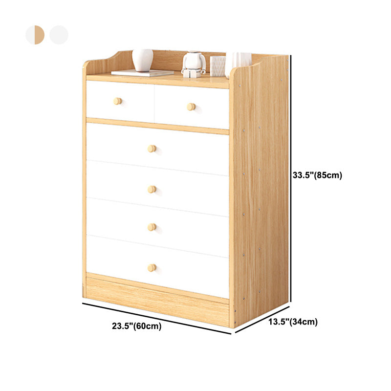 Modern Wooden Accent Chest with Drawers Scratch Resistant Chest Clearhalo 'Cabinets & Chests' 'cabinets_chests' 'furn' 'furn_cabinets_chests' 'Furniture' 'Living Room Furniture' 6048825