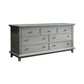 Contemporary Rubber Wood Chest with Drawers and Straight Legs