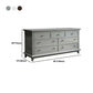 Contemporary Rubber Wood Chest with Drawers and Straight Legs
