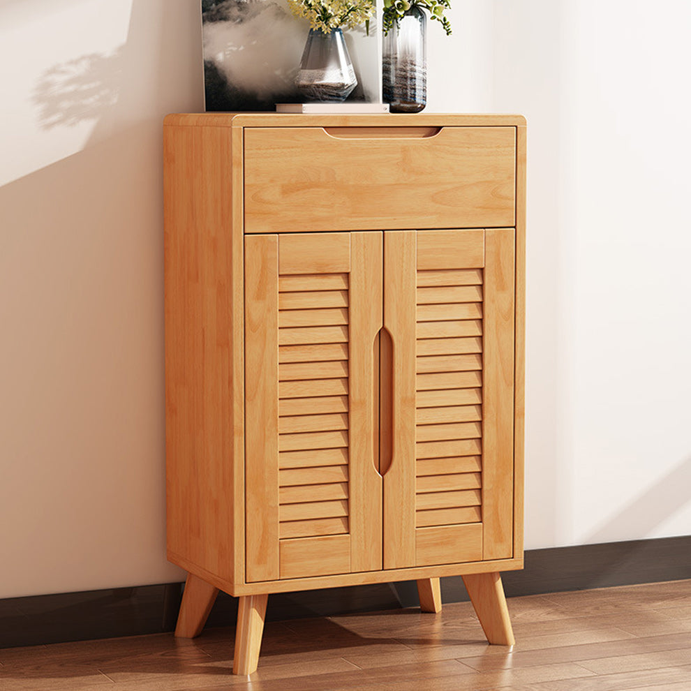 Armoire à accent moderne et contemporain armoire en bois massif avec étagères