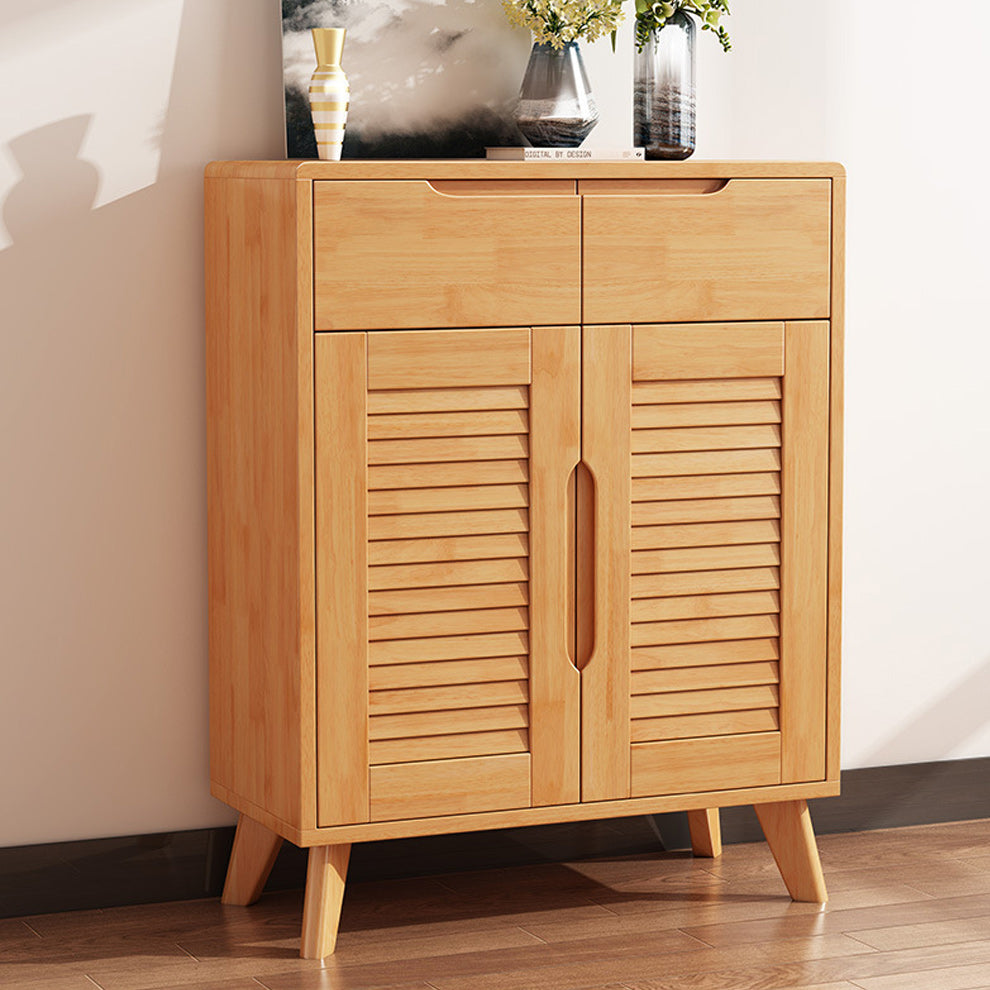 Armoire à accent moderne et contemporain armoire en bois massif avec étagères