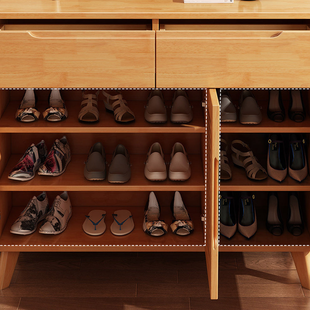 Armoire à accent moderne et contemporain armoire en bois massif avec étagères
