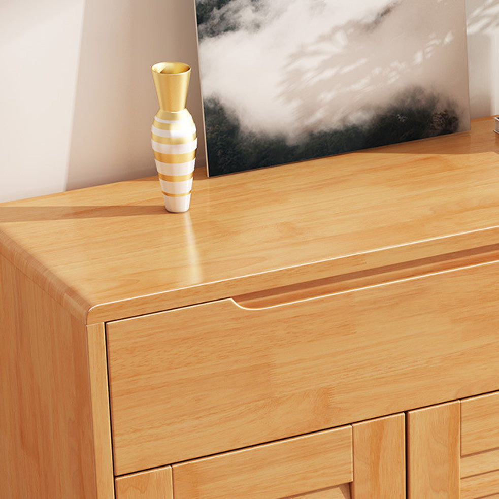 Armoire à accent moderne et contemporain armoire en bois massif avec étagères