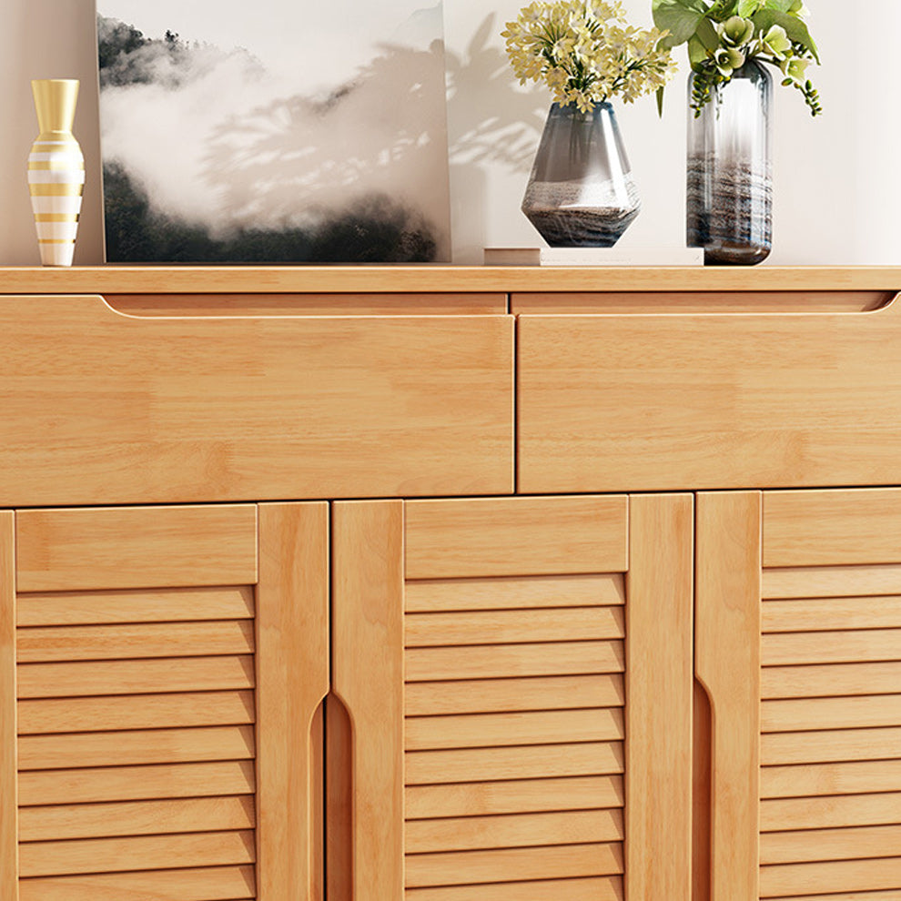 Armoire à accent moderne et contemporain armoire en bois massif avec étagères