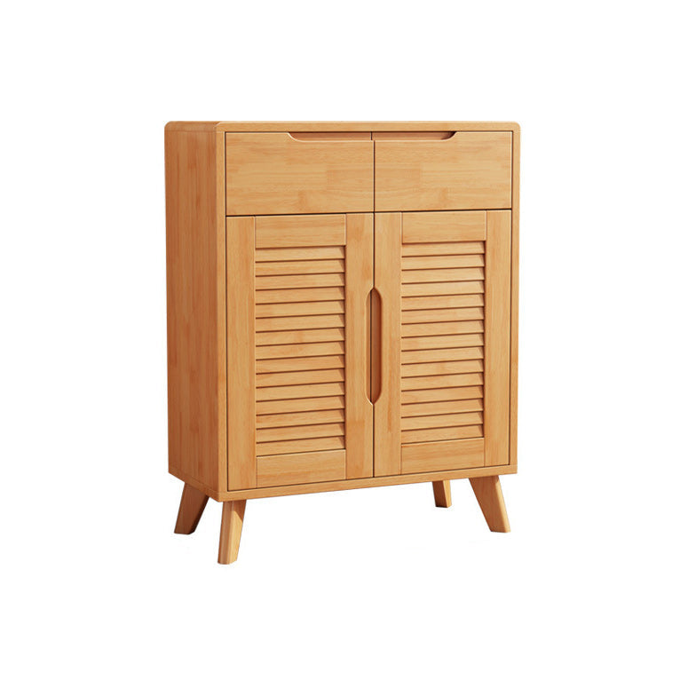 Armoire à accent moderne et contemporain armoire en bois massif avec étagères