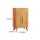 Armoire à accent moderne et contemporain armoire en bois massif avec étagères