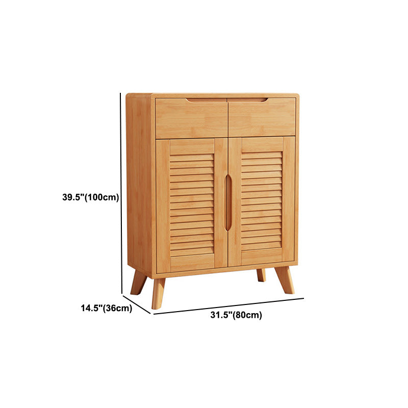 Armoire à accent moderne et contemporain armoire en bois massif avec étagères