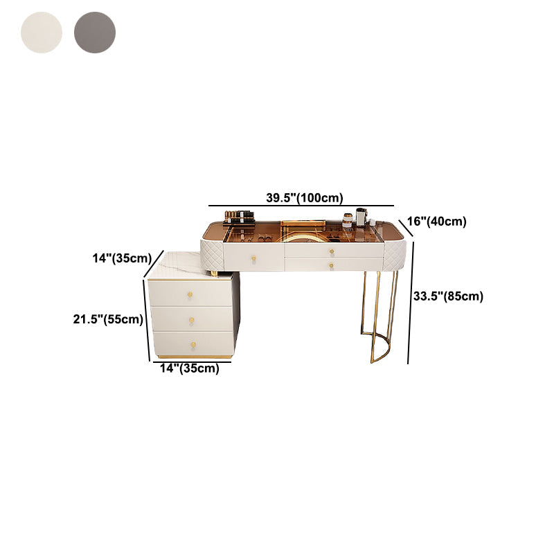 Tableaux de vanité de 15,74 "de largeur avec 5 tiroirs de rangement