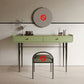 Tables de vanité verte de 16,53 "de largeur de largeur avec 2 tiroirs de rangement