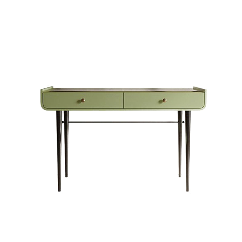 Tables de vanité verte de 16,53 "de largeur de largeur avec 2 tiroirs de rangement
