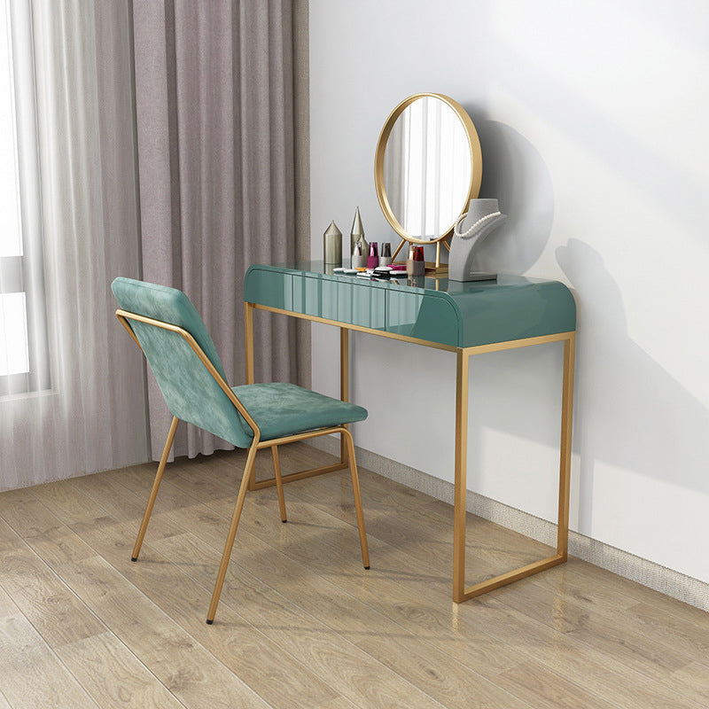 Tables de vanité Glam de 15,74 "larges de largeur de largeur avec 3 tiroirs de rangement