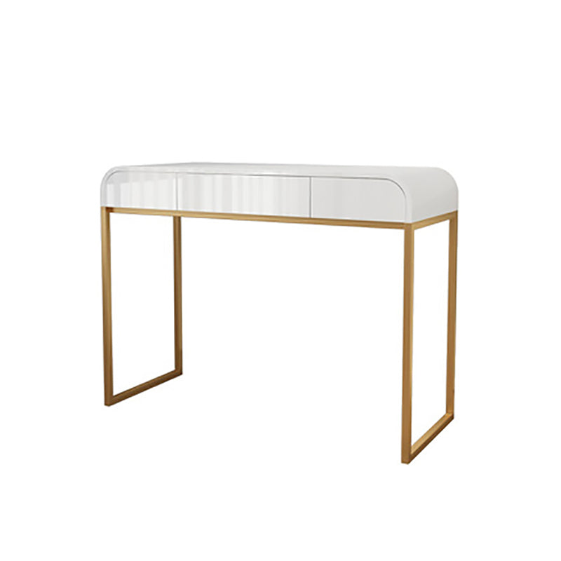Tables de vanité Glam de 15,74 "larges de largeur de largeur avec 3 tiroirs de rangement
