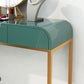 Tables de vanité Glam de 15,74 "larges de largeur de largeur avec 3 tiroirs de rangement