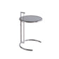 Lift-top Coffee Table Glass with Round Top and Stainless Steel Base Silver Gray Clearhalo 'Coffee & Accent Tables' 'Coffee Tables' 'coffee_tables' 'furn' 'furn_coffee_tables' 'Furniture' 'Living Room Furniture' 6049029