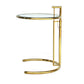 Lift-top Coffee Table Glass with Round Top and Stainless Steel Base Gold Clear Clearhalo 'Coffee & Accent Tables' 'Coffee Tables' 'coffee_tables' 'furn' 'furn_coffee_tables' 'Furniture' 'Living Room Furniture' 6049034