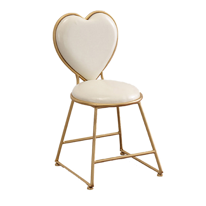 Contatore per trucco bianco brillante 15,74 "tavoli da vanità larghi con 2 cassetti