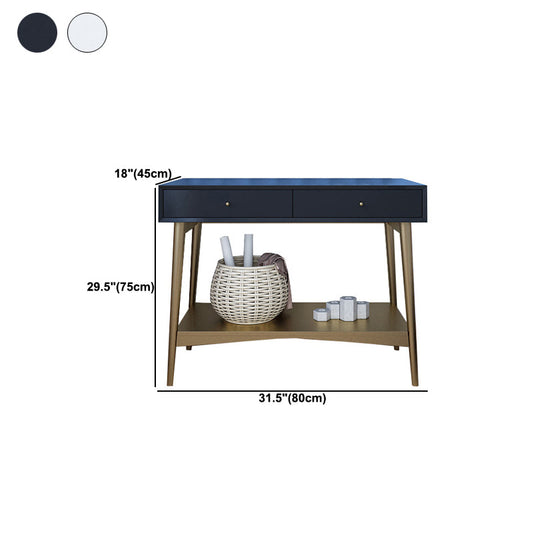 17.71 "mostrador de maquillaje ancho con mesas de tocador de espejo con 2 cajones de almacenamiento