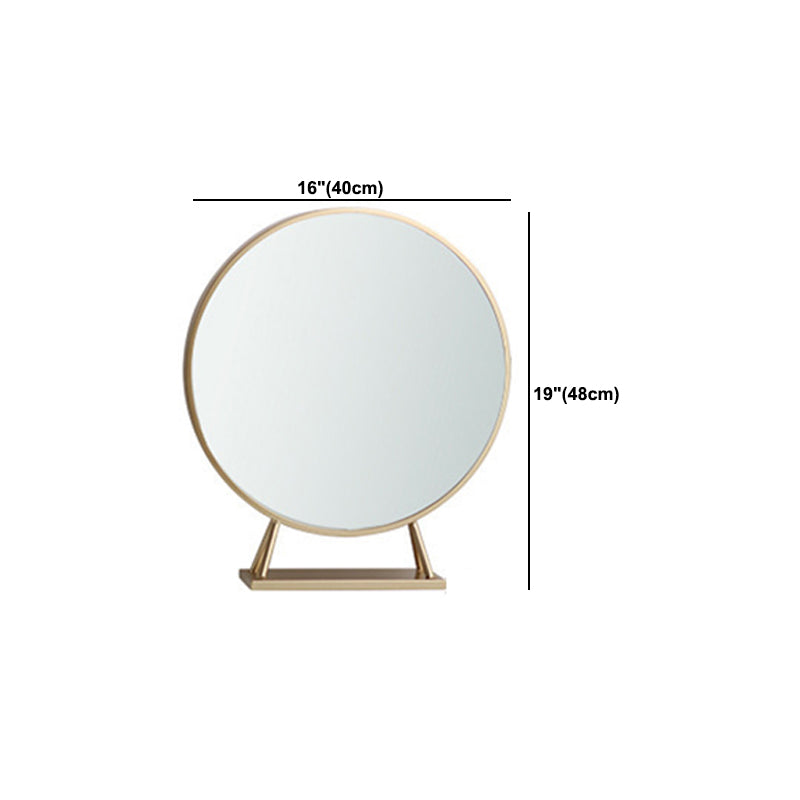 White Gold Makeup Counter with Drawer 15.74" Wide Glam Vanity Tables for Bedroom Clearhalo 'Bedroom Furniture' 'furn' 'furn_makeup_vanities' 'Furniture' 'Makeup Vanities' 'makeup_vanities' 6049126