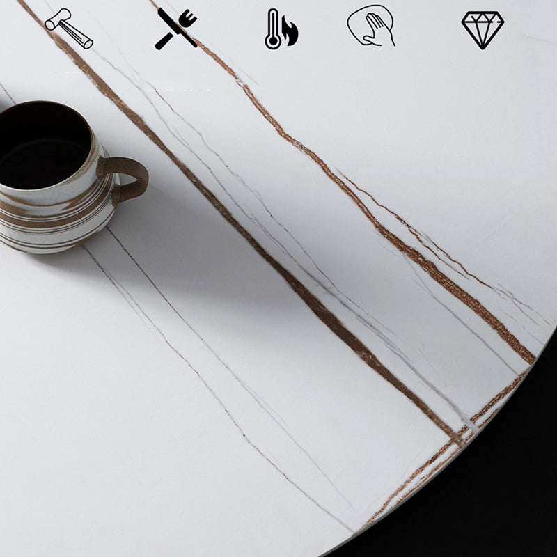 Tavolino da caffè a base di base glam ellittica tavolo da cocktail top