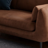 現代的な31.5 "Hフェイクレザーピロートップアームソファリビングルーム