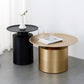 Couchtisch aus Metall mit Tablettplatte, Mid-Century Modern, Sockel-Cocktailtisch