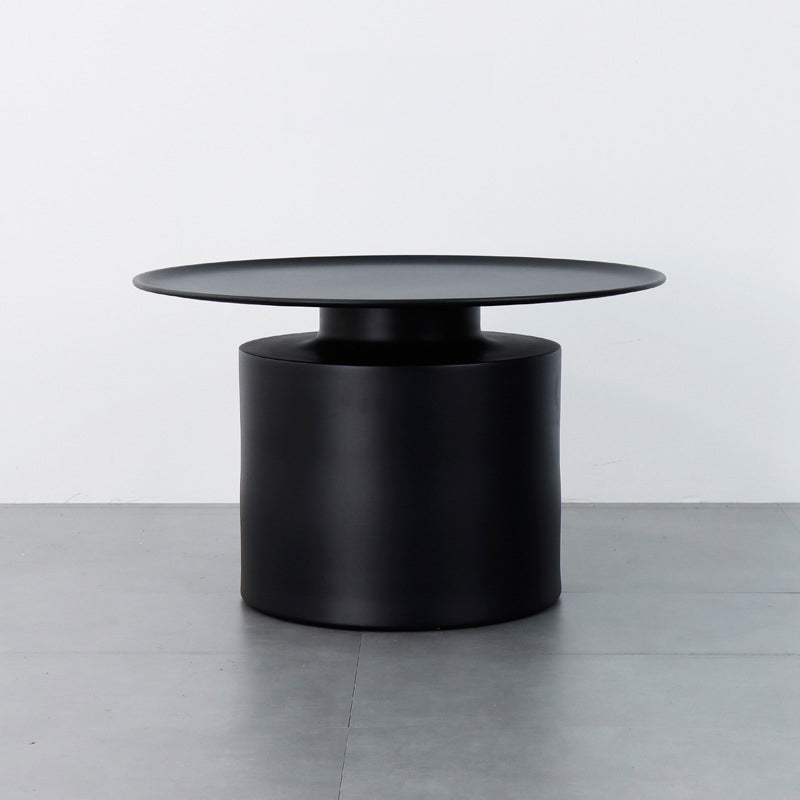 Couchtisch aus Metall mit Tablettplatte, Mid-Century Modern, Sockel-Cocktailtisch