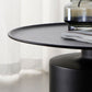 Couchtisch aus Metall mit Tablettplatte, Mid-Century Modern, Sockel-Cocktailtisch