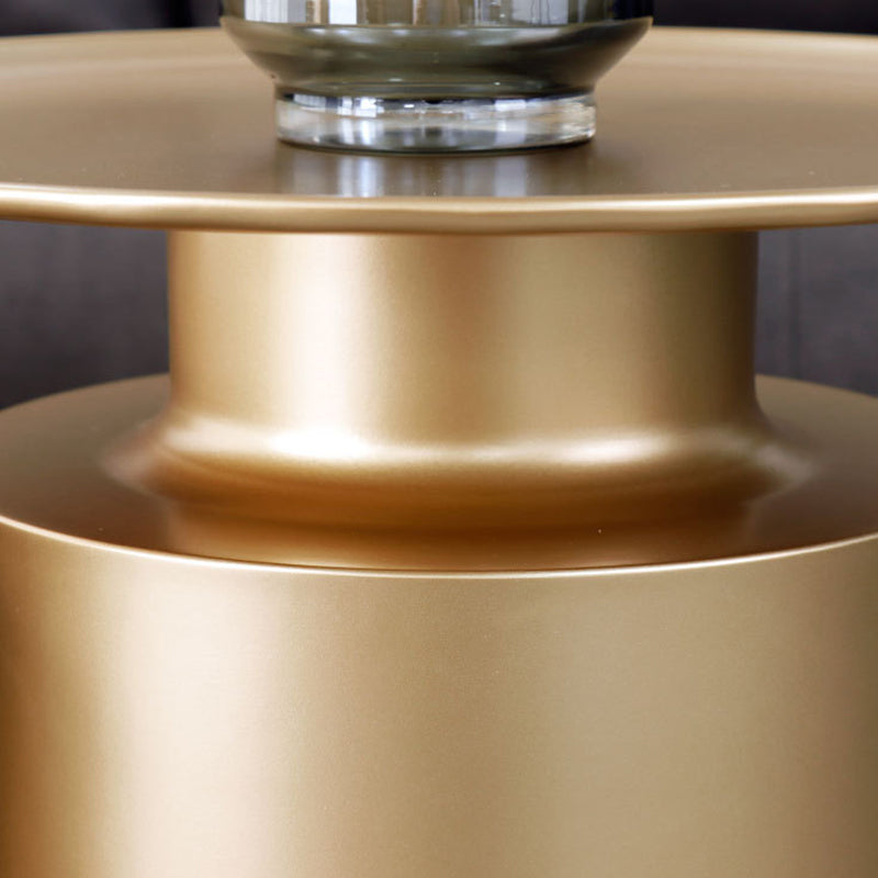 Couchtisch aus Metall mit Tablettplatte, Mid-Century Modern, Sockel-Cocktailtisch