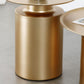 Couchtisch aus Metall mit Tablettplatte, Mid-Century Modern, Sockel-Cocktailtisch