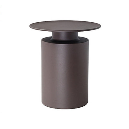 Couchtisch aus Metall mit Tablettplatte, Mid-Century Modern, Sockel-Cocktailtisch