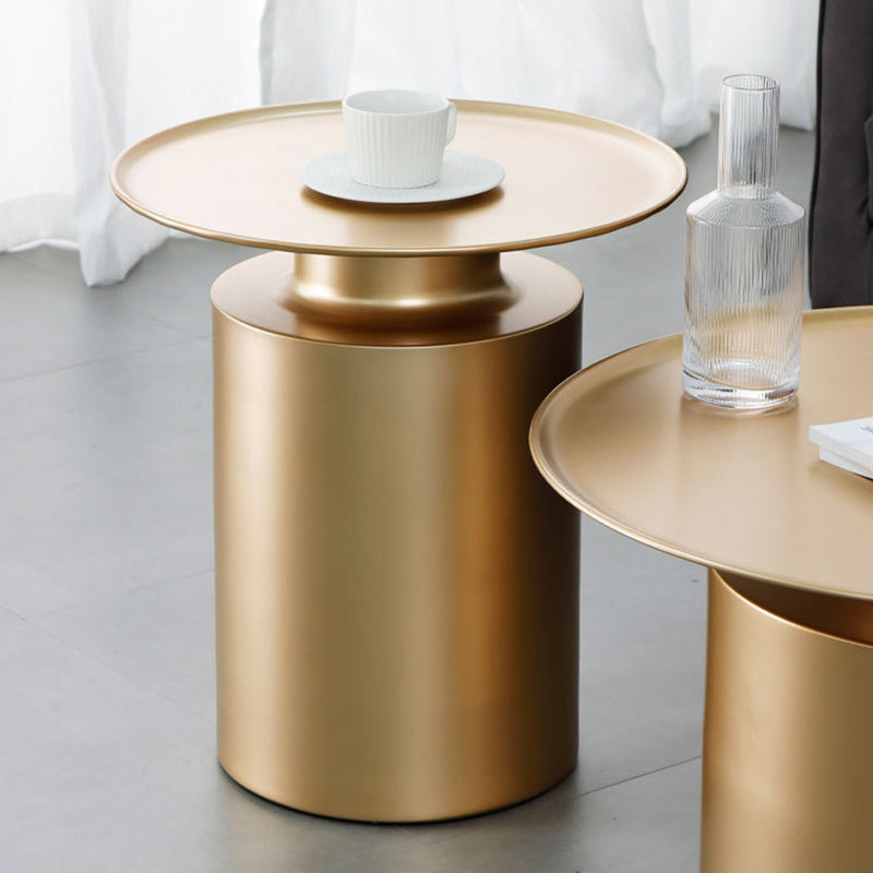Couchtisch aus Metall mit Tablettplatte, Mid-Century Modern, Sockel-Cocktailtisch