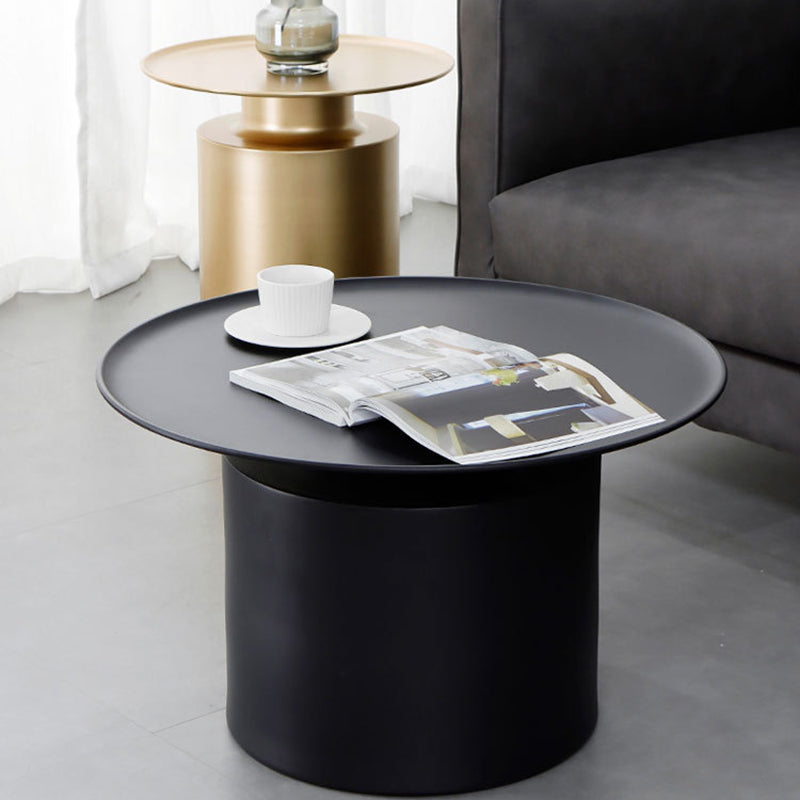 Couchtisch aus Metall mit Tablettplatte, Mid-Century Modern, Sockel-Cocktailtisch