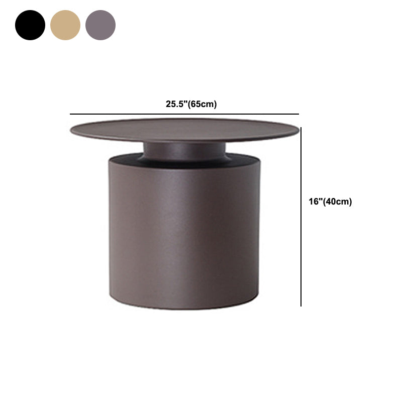 Couchtisch aus Metall mit Tablettplatte, Mid-Century Modern, Sockel-Cocktailtisch