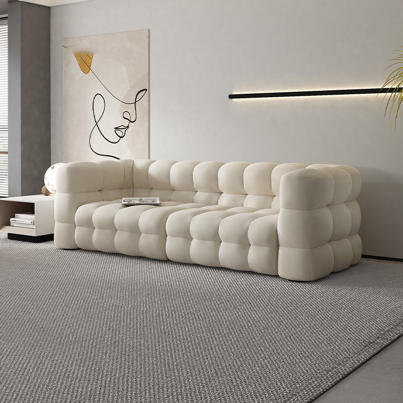 Eigentijds 26.77 "H Biscuit Back Tuxedo Arm Sofa voor woonkamer