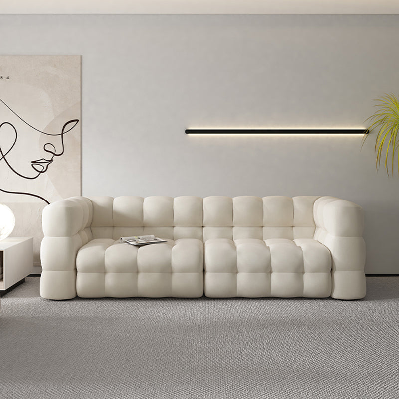 Eigentijds 26.77 "H Biscuit Back Tuxedo Arm Sofa voor woonkamer