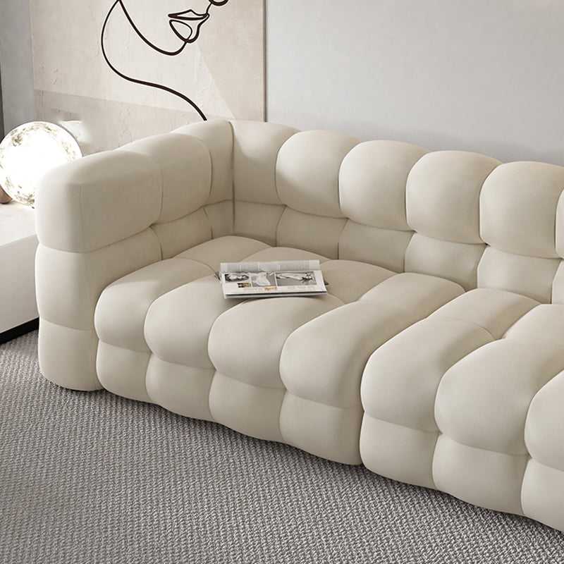 Eigentijds 26.77 "H Biscuit Back Tuxedo Arm Sofa voor woonkamer