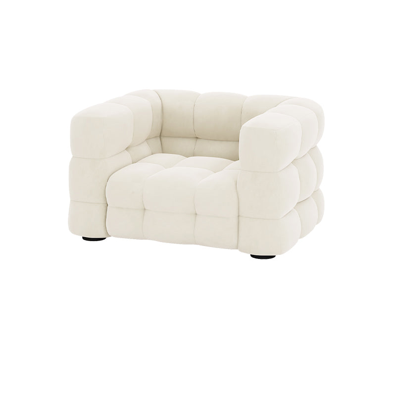 Eigentijds 26.77 "H Biscuit Back Tuxedo Arm Sofa voor woonkamer