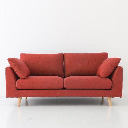 32,3 "h Linen contemporaneo il braccio svasato con cuscini con cuscini