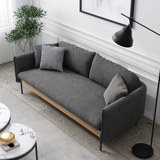 31,5 "H zeitgenössische Feste Farbwäsche quadratische Armarmsofa für Wohnzimmer