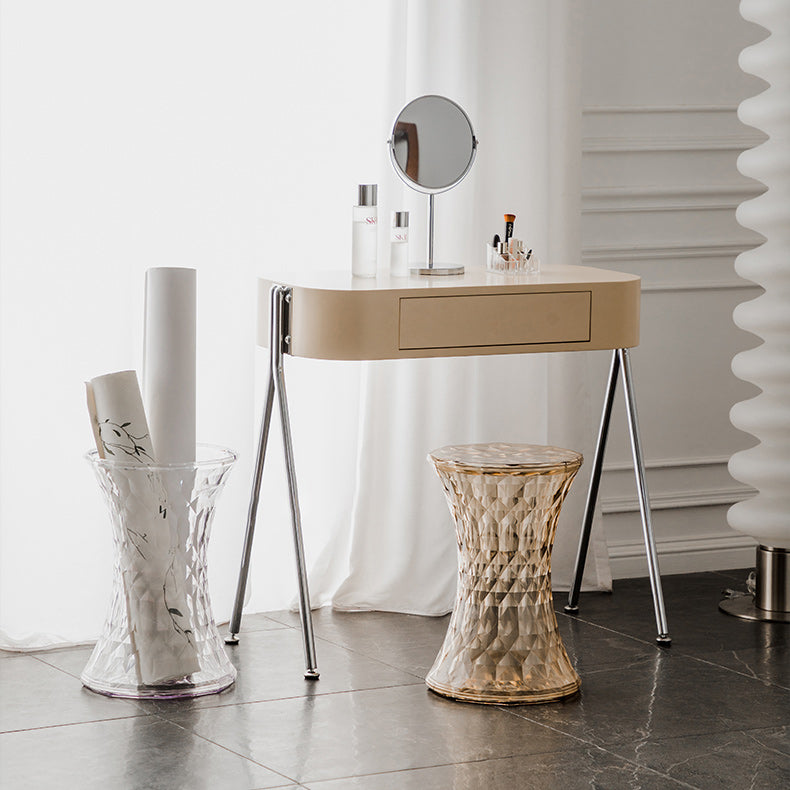 Contemporary 19" Tall Side End Table Plastic Round Side End Table Clearhalo 'Coffee & Accent Tables' 'End & Side Tables' 'end_side_tables' 'furn' 'furn_end_side_tables' 'Furniture' 'Living Room Furniture' 6049625