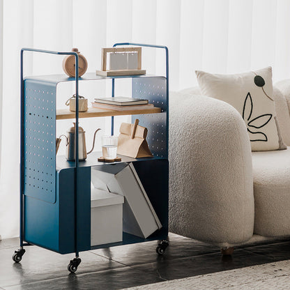 Mesa lateral rectangular de mediados de siglo 36.6 "mesa de esquina de metal de alto