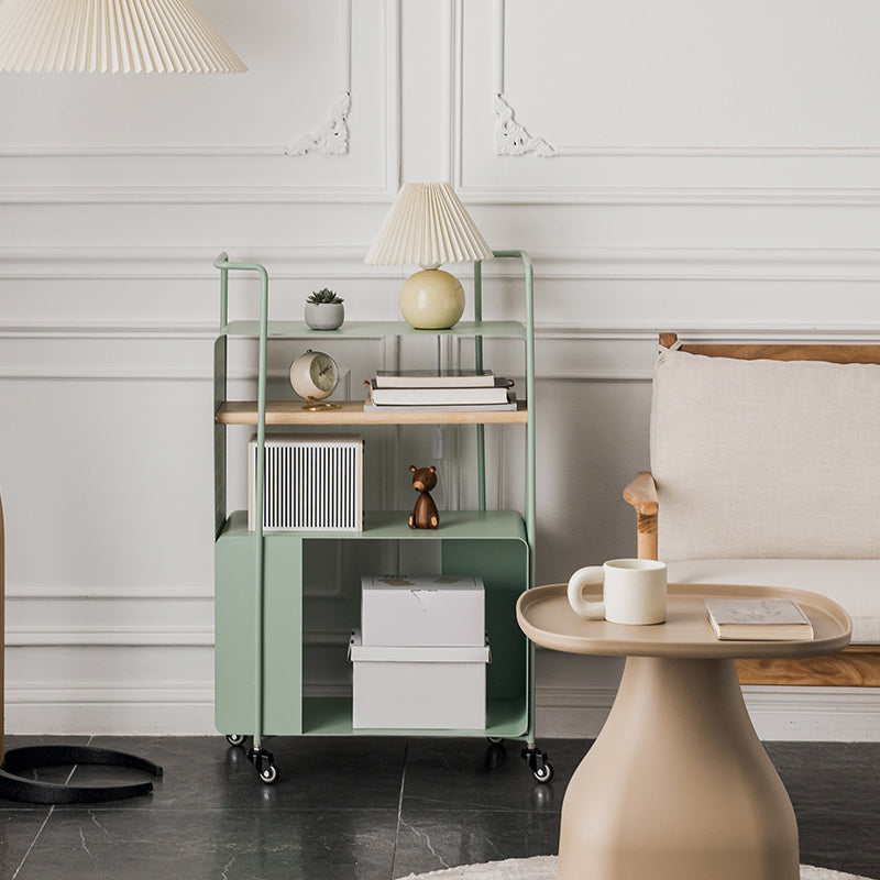 Mesa lateral rectangular de mediados de siglo 36.6 "mesa de esquina de metal de alto