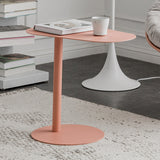 Mesa final geométrica de metal de mediados de siglo Mesa auxiliar de 20 "de altura C de altura