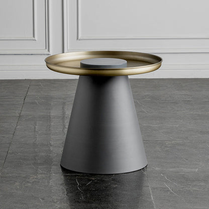 Mesa al final del pedestal de mediados de siglo Mesa lateral redonda para sala de estar