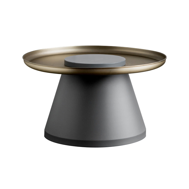 Mesa al final del pedestal de mediados de siglo Mesa lateral redonda para sala de estar